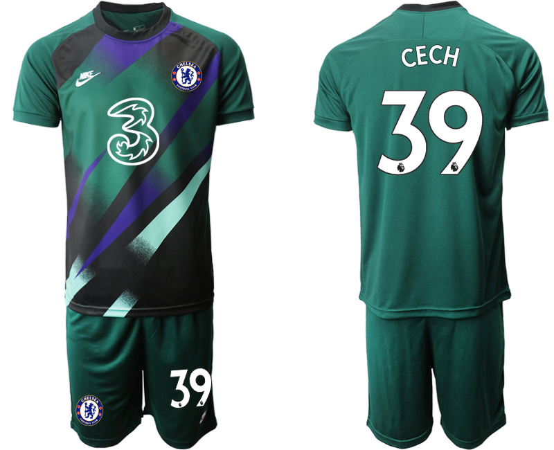 Men 2021 Chelsea Dark green goalkeeper #39 soccer jerseys